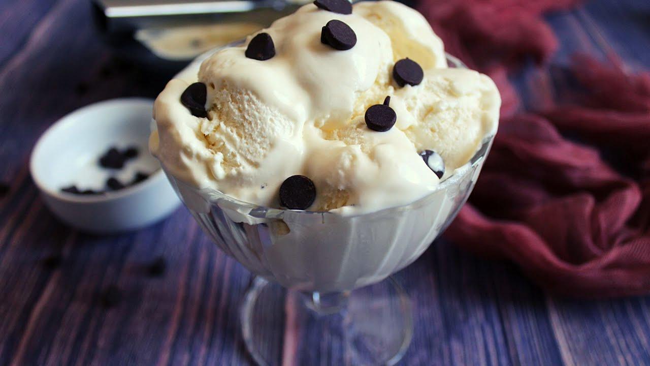 'Video thumbnail for homemade vanilla ice cream in 5 minutes ( only 3 ingredients ) no eggs-no machine'